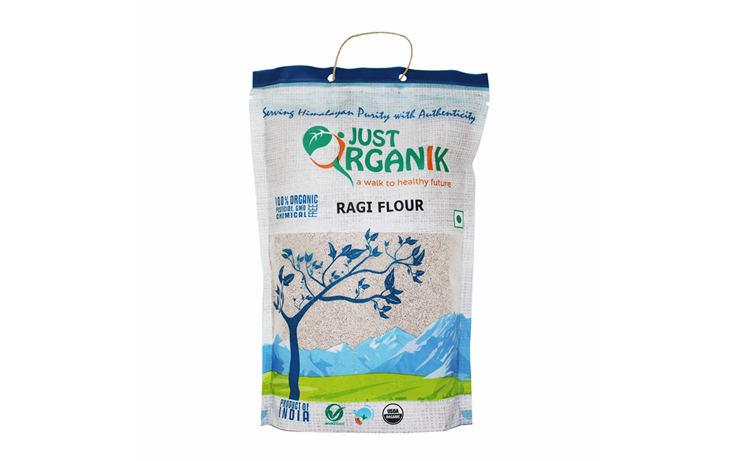 Just Organik Ragi Flour    Pack  500 grams